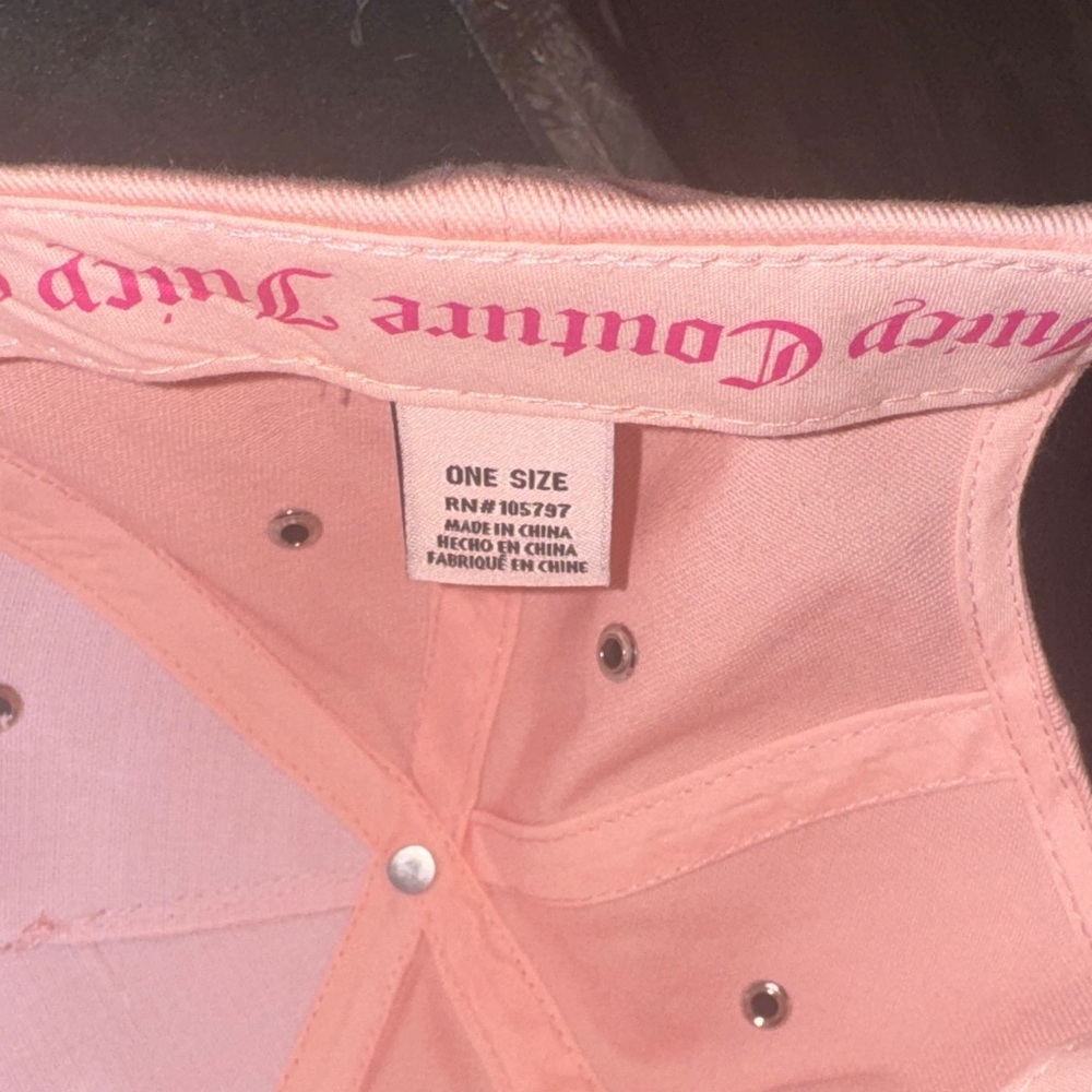 Juicy Couture Pink Rhinestone Embellished Hat - Picture 4 of 9